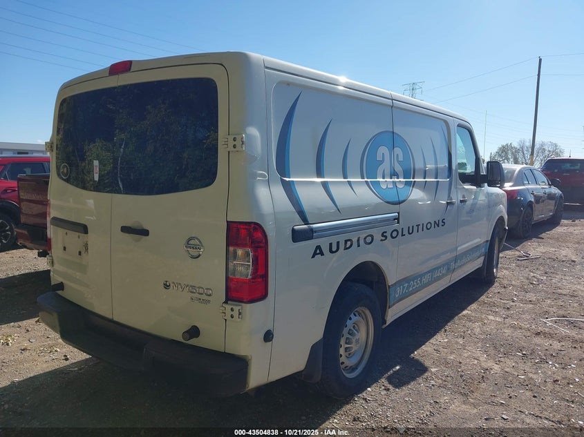 2015 NISSAN NV CARGO NV1500 S V6 1N6BF0KL4FN804180