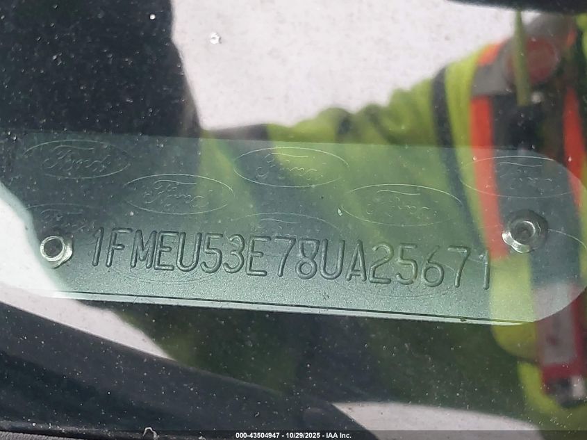 2008 Ford Explorer Sport Trac Limited VIN: 1FMEU53E78UA25671 Lot: 43504947