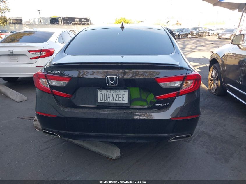 2022 Honda Accord Sport VIN: 1HGCV1F34NA099978 Lot: 43505007