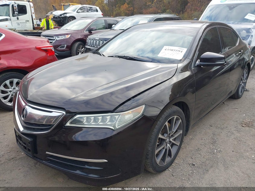 2017 Acura Tlx Technology Package brown sedan gasoline 19UUB2F59HA002573 photo #3