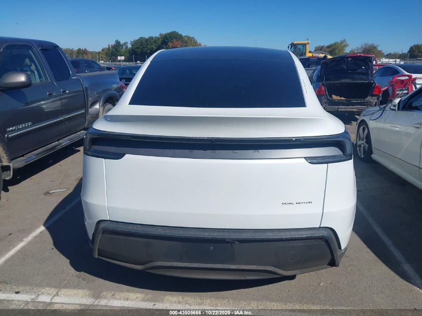 2026 Tesla Model Y Long Range Dual Motor All-Wheel Drive/Long Range Launch Series VIN: 7SAYGDEE9TA461276 Lot: 43505666
