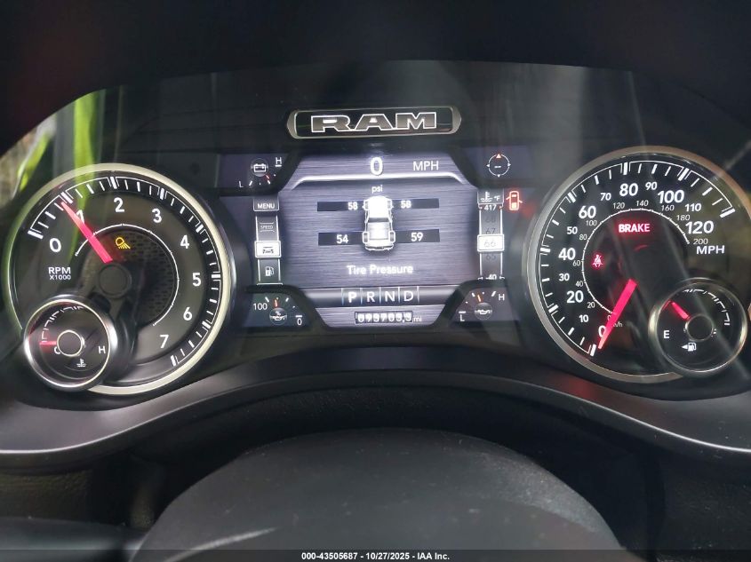 2019 Ram 1500 Big Horn/Lone Star 4X4 5'7 Box VIN: 1C6SRFFT7KN732142 Lot: 43505687