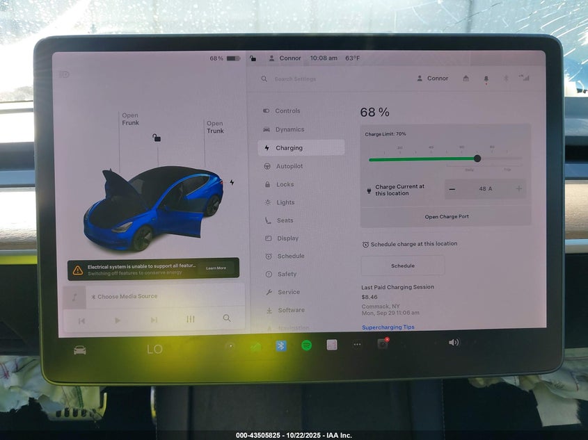 2021 Tesla Model 3 Long Range Dual Motor All-Wheel Drive VIN: 5YJ3E1EB9MF848867 Lot: 43505825