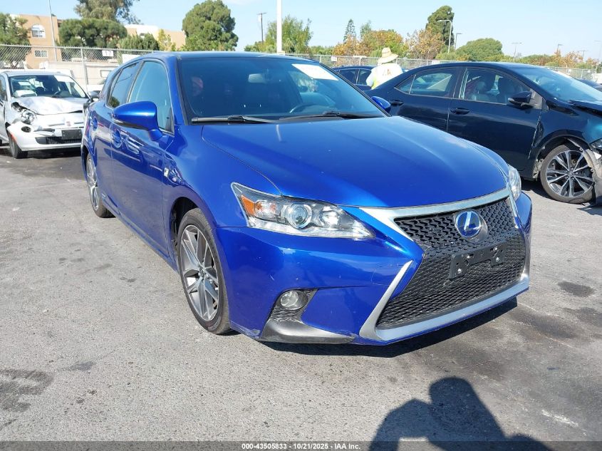 2015 LEXUS CT 200H  VIN: JTHKD5BH5F2240704