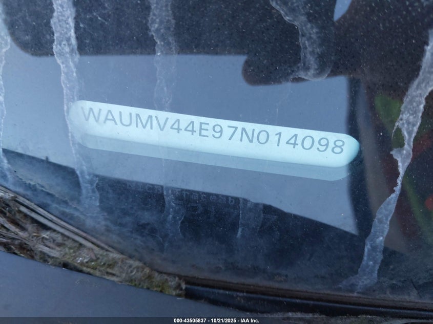 2007 Audi A8 L 4.2 VIN: WAUMV44E97N014098 Lot: 43505837