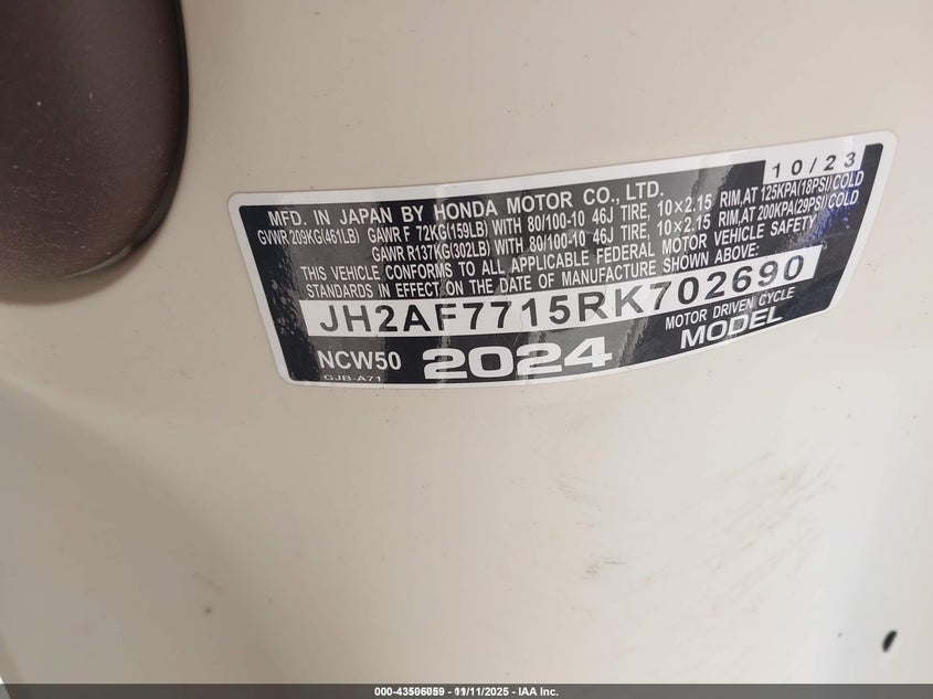 JH2AF7715RK702690 2024 HONDA NC photo no. 10