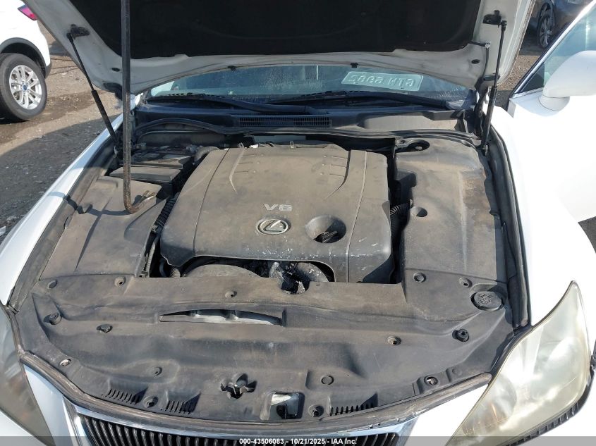 2007 Lexus Is 250 VIN: JTHBK262975049569 Lot: 43506083