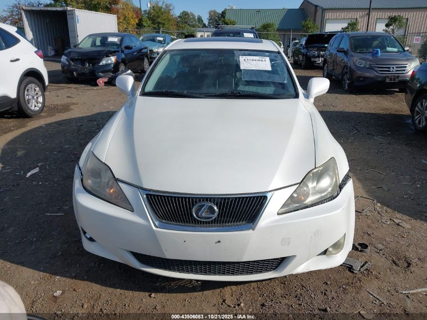 2007 Lexus Is 250 VIN: JTHBK262975049569 Lot: 43506083