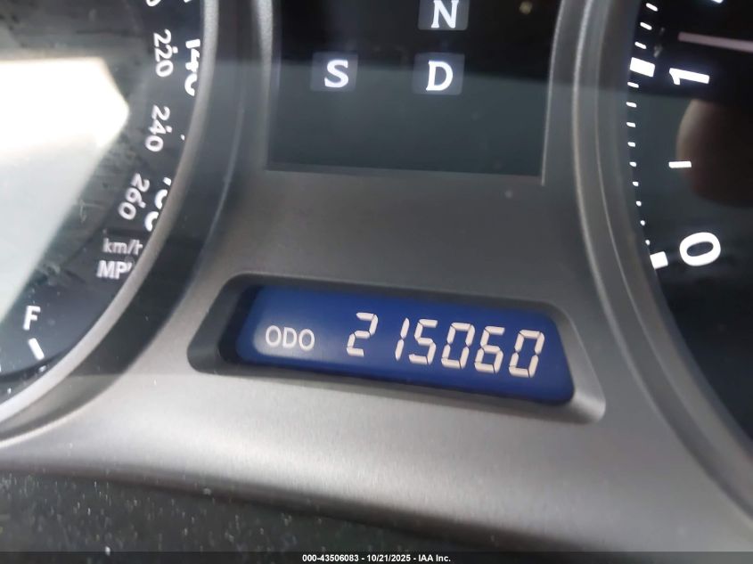 2007 Lexus Is 250 VIN: JTHBK262975049569 Lot: 43506083