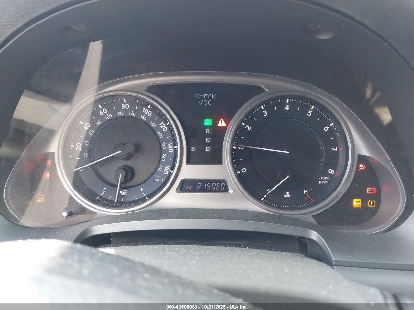 2007 Lexus Is 250 VIN: JTHBK262975049569 Lot: 43506083