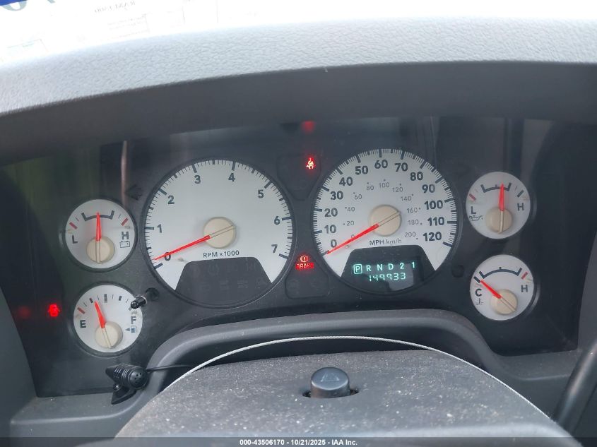 2006 Dodge Ram 1500 Slt VIN: 1D7HA18NX6S597909 Lot: 43506170