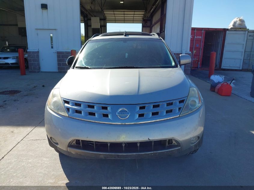 2004 Nissan Murano Sl VIN: JN8AZ08W04W322356 Lot: 43506569