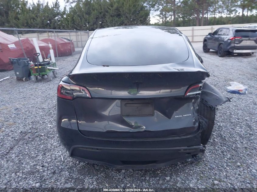2025 Tesla Model Y Long Range Dual Motor All-Wheel Drive VIN: 7SAYGDEE7SF307215 Lot: 43506572