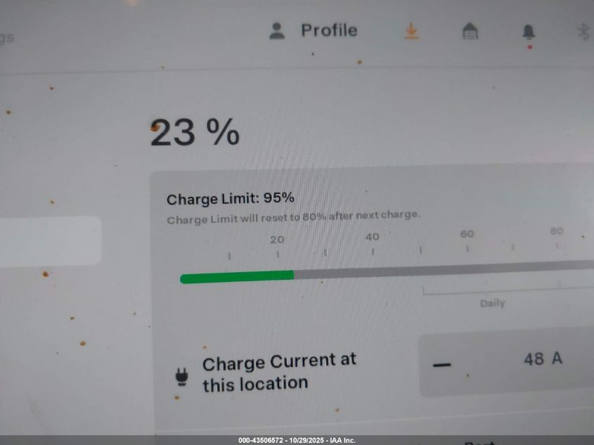 2025 Tesla Model Y Long Range Dual Motor All-Wheel Drive VIN: 7SAYGDEE7SF307215 Lot: 43506572