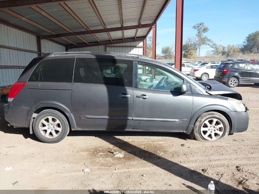 2007 Nissan Quest 3.5 Sl VIN: 5N1BV28U57N139689 Lot: 43506771