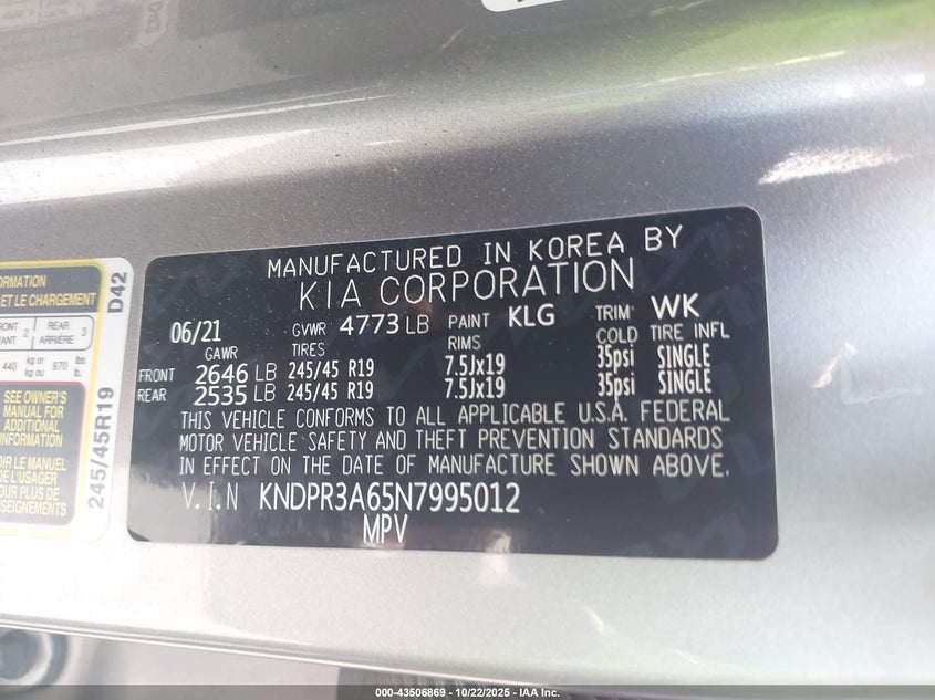 2022 KIA SPORTAGE SX TURBO KNDPR3A65N7995012