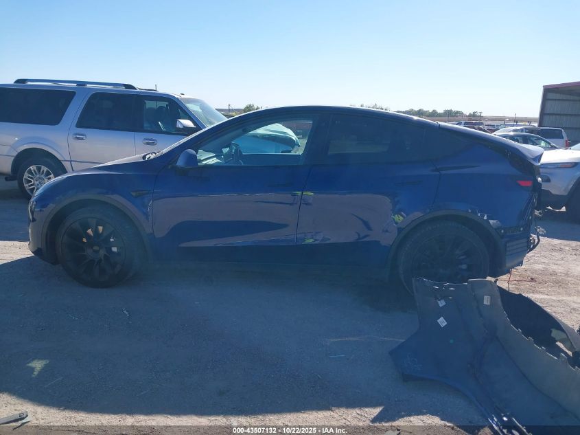 2021 Tesla Model Y Long Range Dual Motor All-Wheel Drive VIN: 5YJYGDEE4MF254523 Lot: 43507132