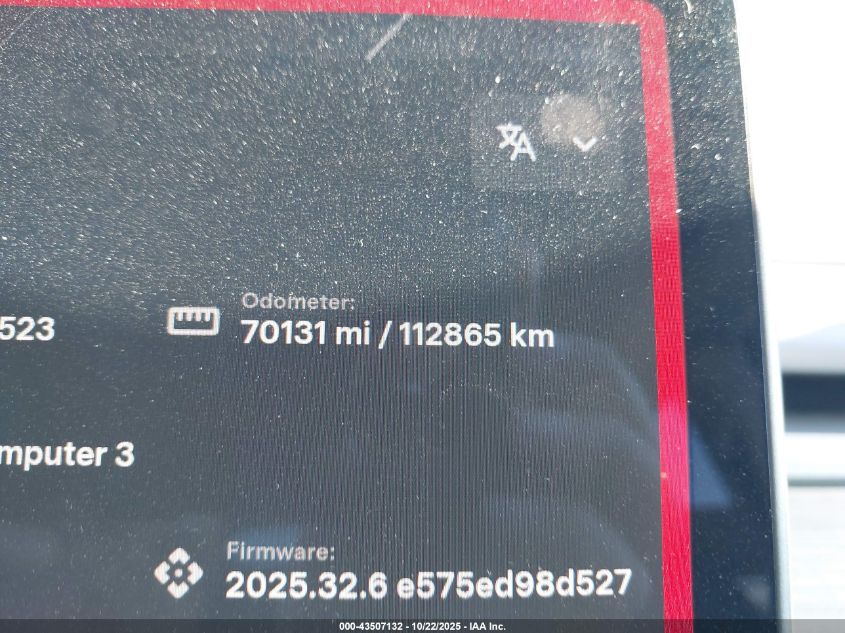 2021 Tesla Model Y Long Range Dual Motor All-Wheel Drive VIN: 5YJYGDEE4MF254523 Lot: 43507132