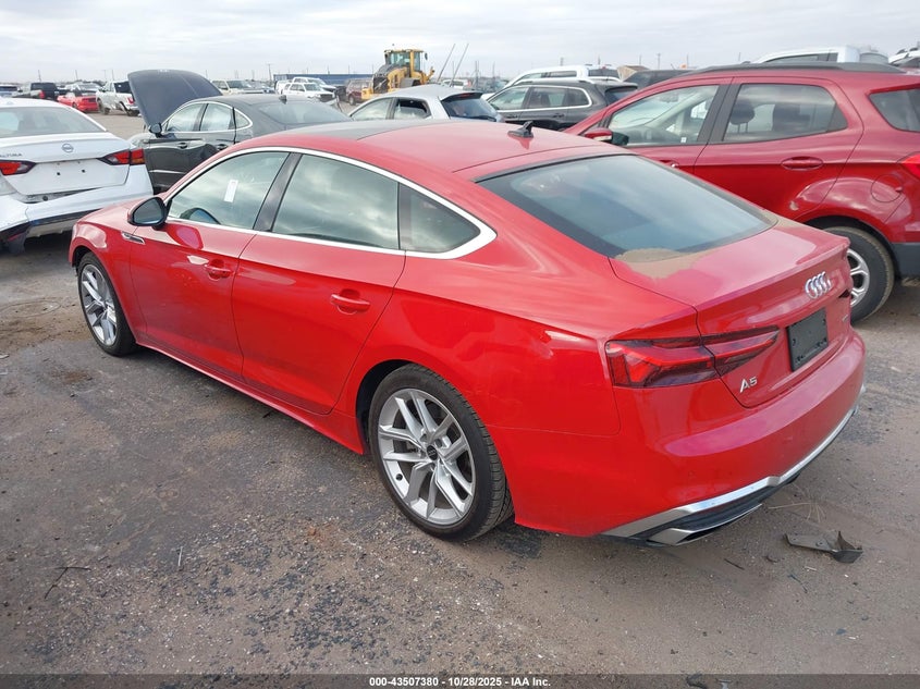 2024 AUDI A5 SPORTBACK PREMIUM PLUS 45 TFSI QUATTRO S TRONIC WAUFACF56RA096703