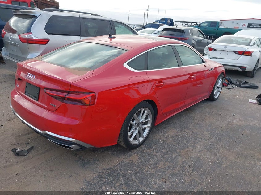 2024 AUDI A5 SPORTBACK PREMIUM PLUS 45 TFSI QUATTRO S TRONIC WAUFACF56RA096703