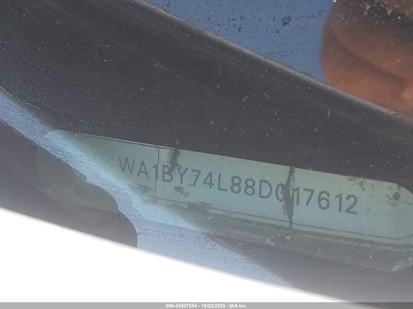 2008 Audi Q7 3.6 Premium VIN: WA1BY74L88D017612 Lot: 43507554