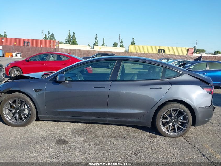 2023 Tesla Model 3 Long Range Dual Motor All-Wheel Drive VIN: 5YJ3E1EB2PF693549 Lot: 43507655