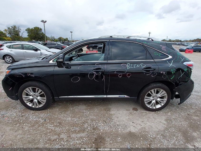 2011 Lexus Rx 450H VIN: JTJBC1BA9B2422266 Lot: 43507731