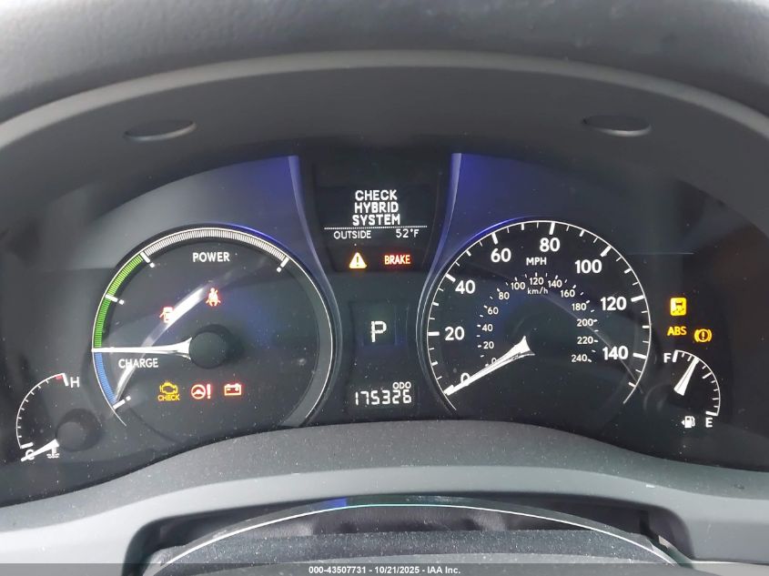 2011 Lexus Rx 450H VIN: JTJBC1BA9B2422266 Lot: 43507731