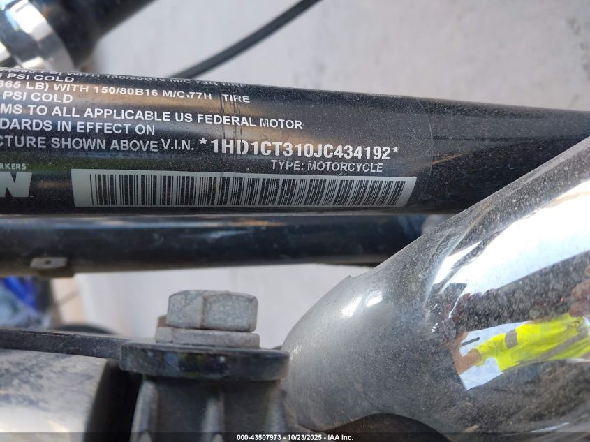 2018 Harley-Davidson Xl1200 C VIN: 1HD1CT310JC434192 Lot: 43507973