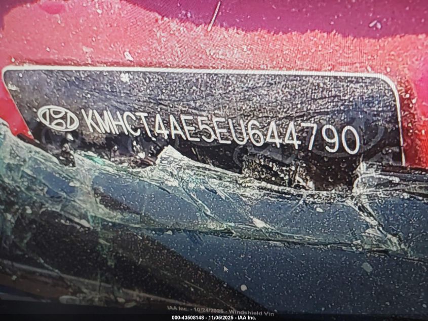 2014 Hyundai Accent Gls VIN: KMHCT4AE5EU644790 Lot: 43508148