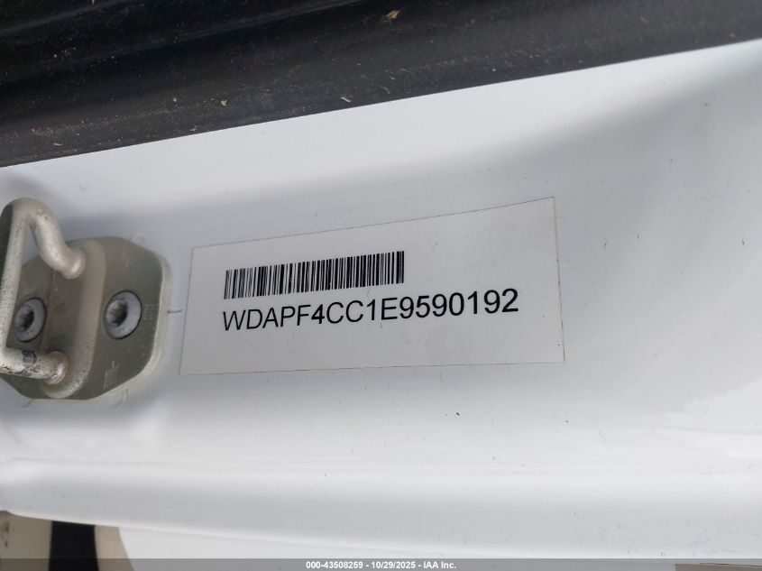 2014 Mercedes-Benz Sprinter 3500 VIN: WDAPF4CC1E9590192 Lot: 43508259