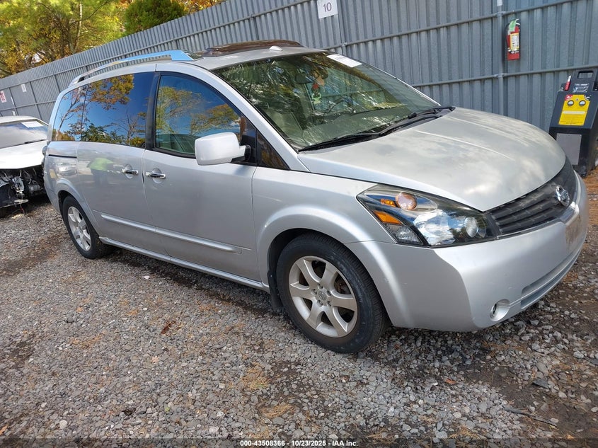 5N1BV28U48N114932 2008 Nissan Quest 3.5 Se auction photo 1