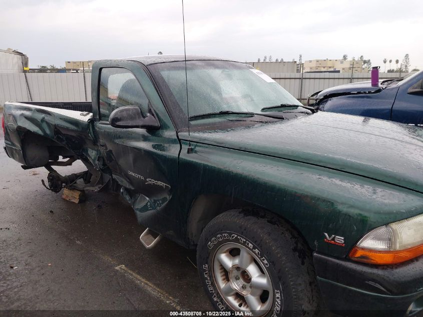 1999 Dodge Dakota Slt/Sport VIN: 1B7FL26X5XS135412 Lot: 43508708