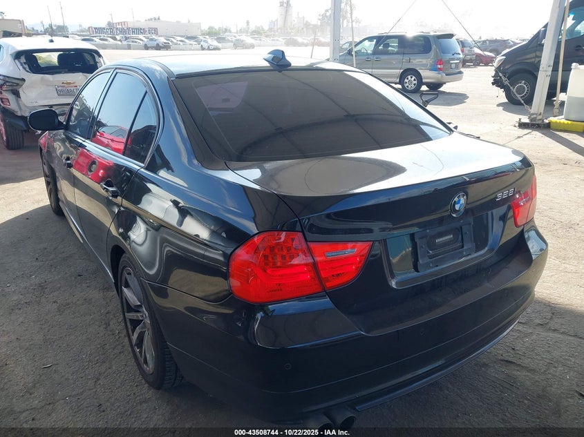 2009 BMW 328I black sedan gasoline WBAPH77509NL83002 photo #4