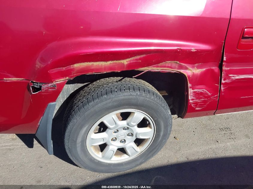 2006 Honda Ridgeline Rts VIN: 2HJYK16476H506115 Lot: 43508939