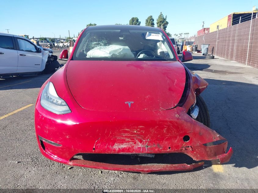 2020 Tesla Model Y Long Range Dual Motor All-Wheel Drive VIN: 5YJYGDEE7LF022478 Lot: 43508989