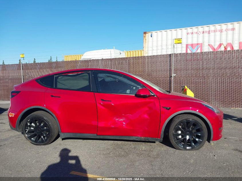 2020 Tesla Model Y Long Range Dual Motor All-Wheel Drive VIN: 5YJYGDEE7LF022478 Lot: 43508989