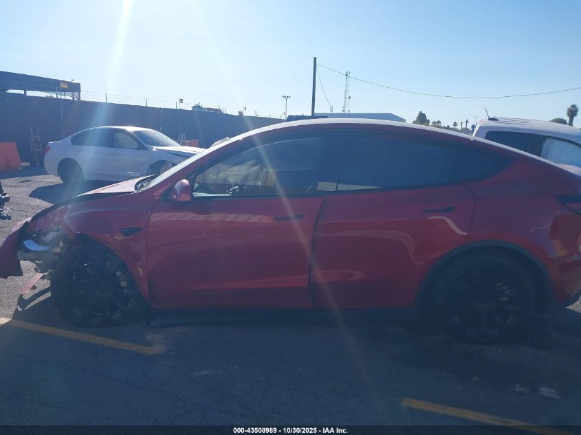 2020 Tesla Model Y Long Range Dual Motor All-Wheel Drive VIN: 5YJYGDEE7LF022478 Lot: 43508989