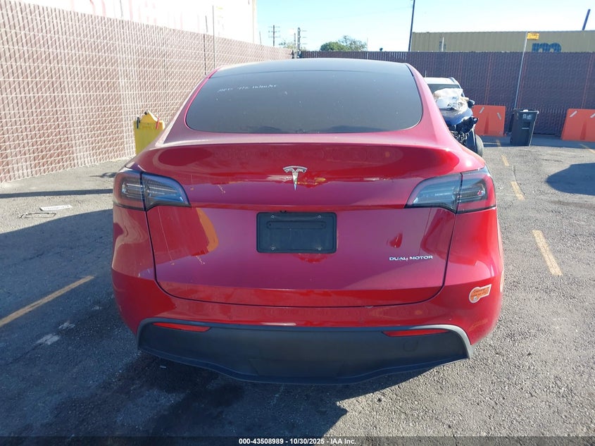 2020 Tesla Model Y Long Range Dual Motor All-Wheel Drive VIN: 5YJYGDEE7LF022478 Lot: 43508989