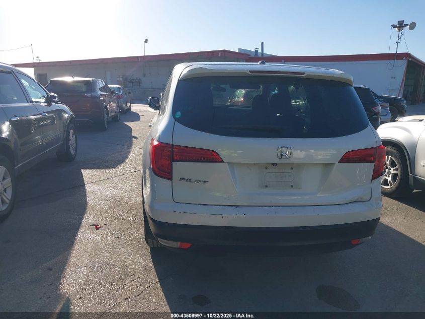 2016 HONDA PILOT EX 5FNYF5H37GB013224