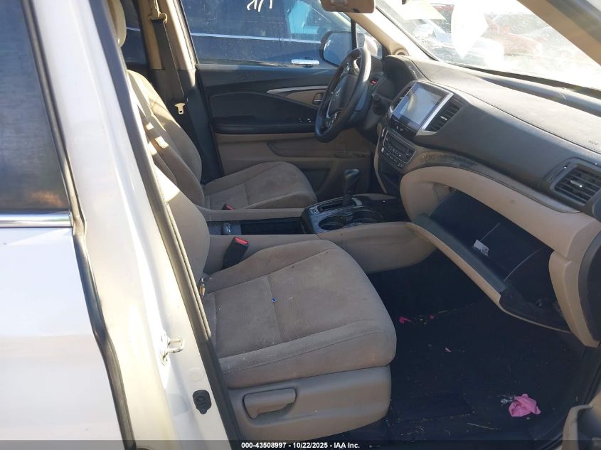 2016 HONDA PILOT EX 5FNYF5H37GB013224