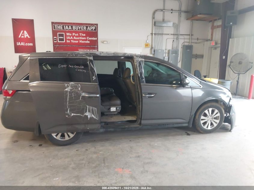2015 Honda Odyssey Ex-L VIN: 5FNRL5H66FB015844 Lot: 43509411