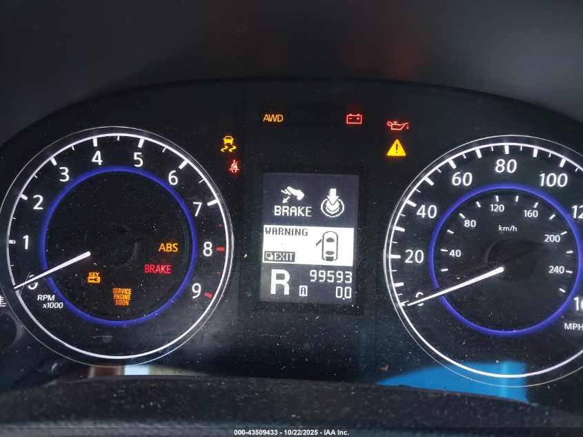 2012 Infiniti G37X VIN: JN1CV6ELXCM470234 Lot: 43509433