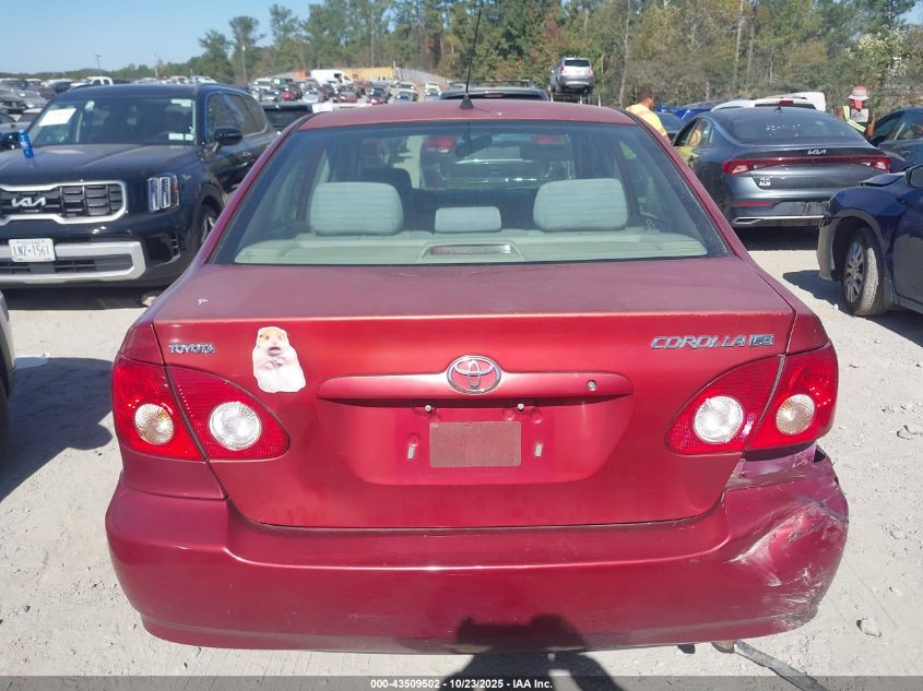 2006 Toyota Corolla Le VIN: 2T1BR32E66C688903 Lot: 43509502