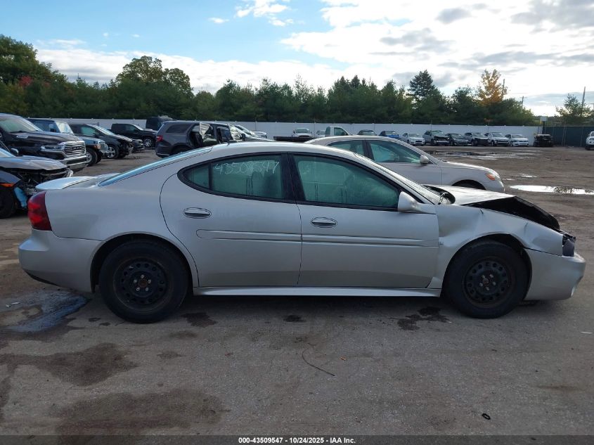 2008 Pontiac Grand Prix VIN: 2G2WP552681179307 Lot: 43509547