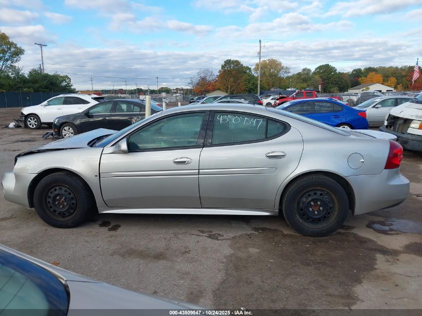 2008 Pontiac Grand Prix VIN: 2G2WP552681179307 Lot: 43509547