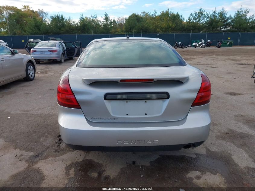 2008 Pontiac Grand Prix VIN: 2G2WP552681179307 Lot: 43509547