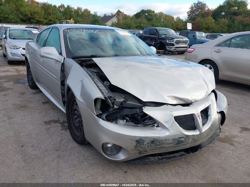 2008 Pontiac Grand Prix VIN: 2G2WP552681179307 Lot: 43509547