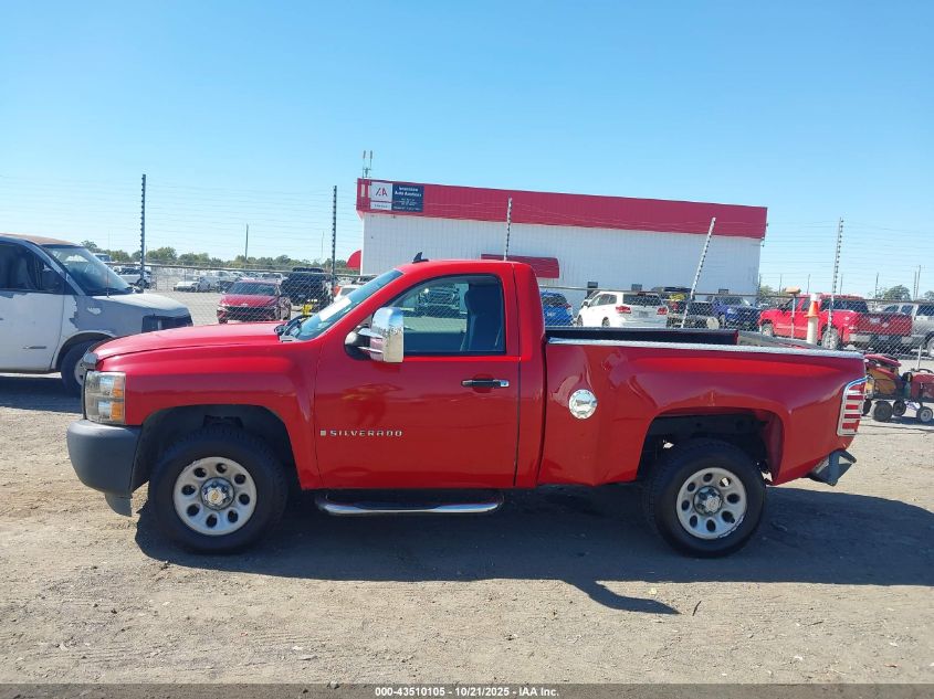 2008 Chevrolet Silverado 1500 Work Truck VIN: 1GCEC14X38Z273161 Lot: 43510105
