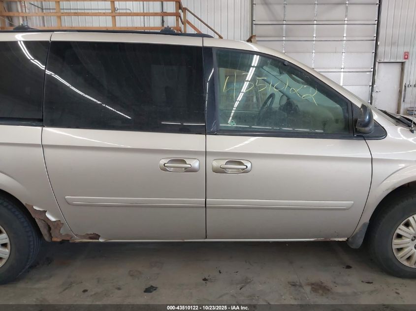 2005 Chrysler Town & Country Lx VIN: 2C4GP44R65R179863 Lot: 43510122